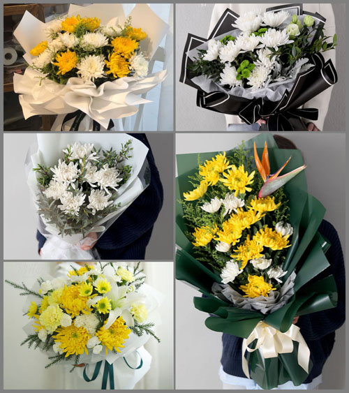 福建福州永泰县霞拔乡南坑村白事花束代送